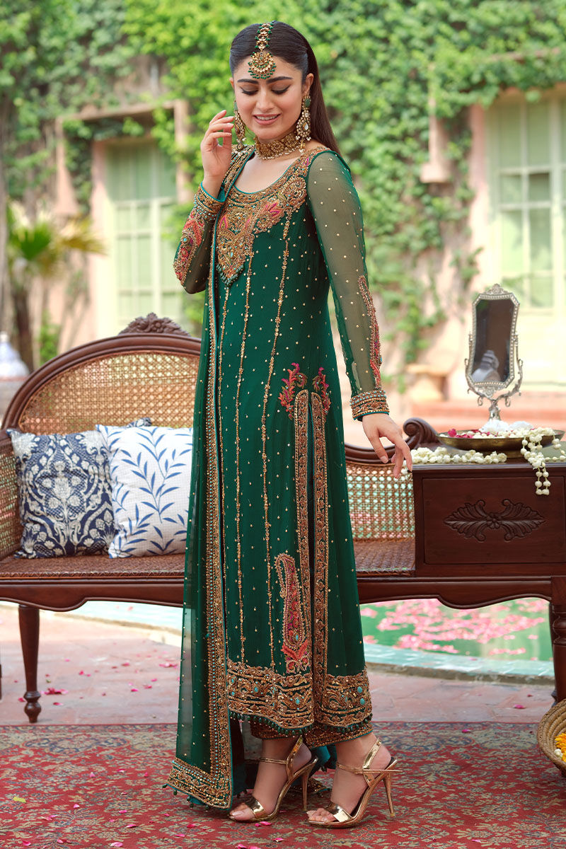 Aisha Imran | 3 Piece Unstitched Embroidered Chiffon | Mirha