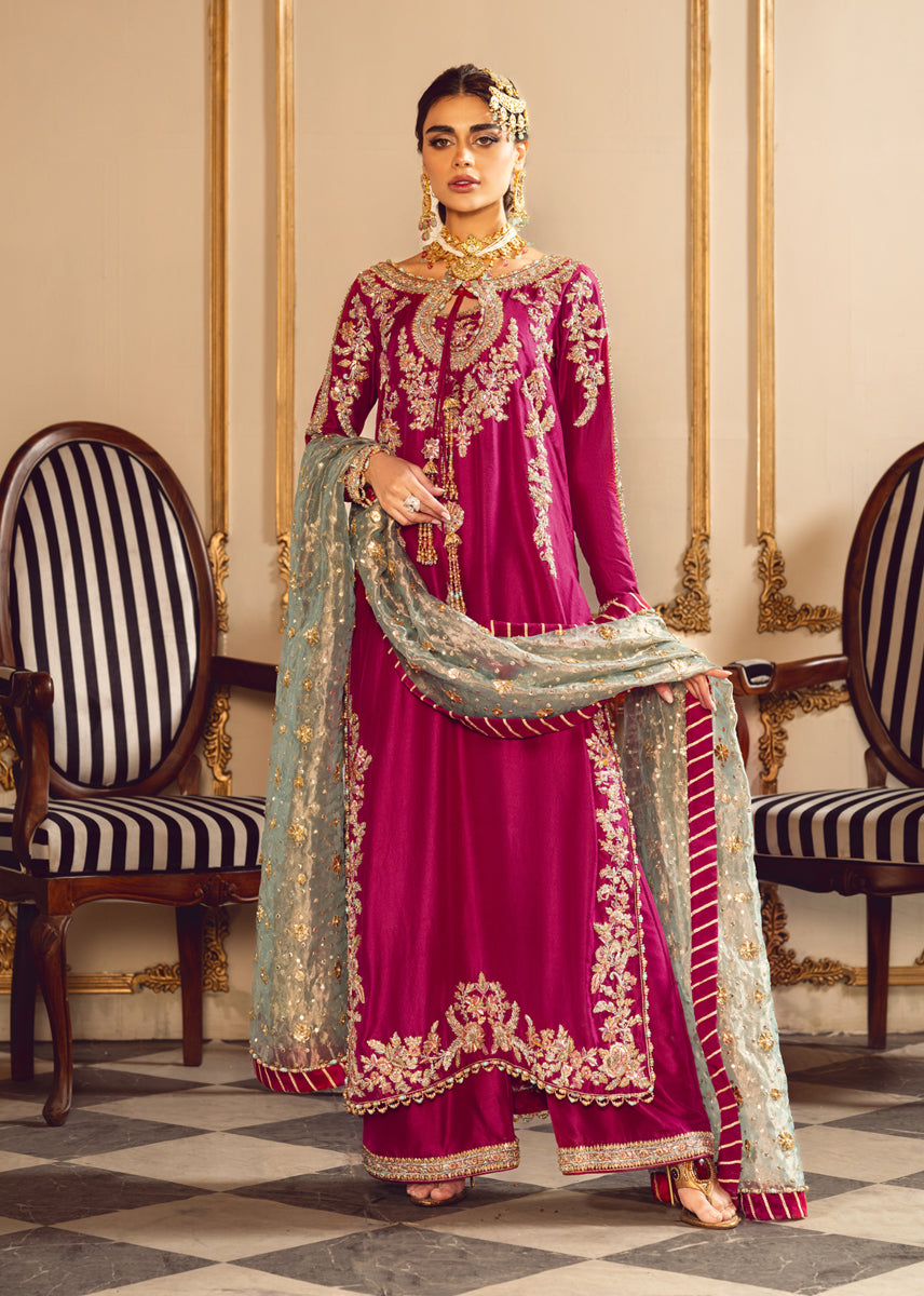 Sara Rohale Asghar | Unstitched Raw Silk | Melodic Tassels