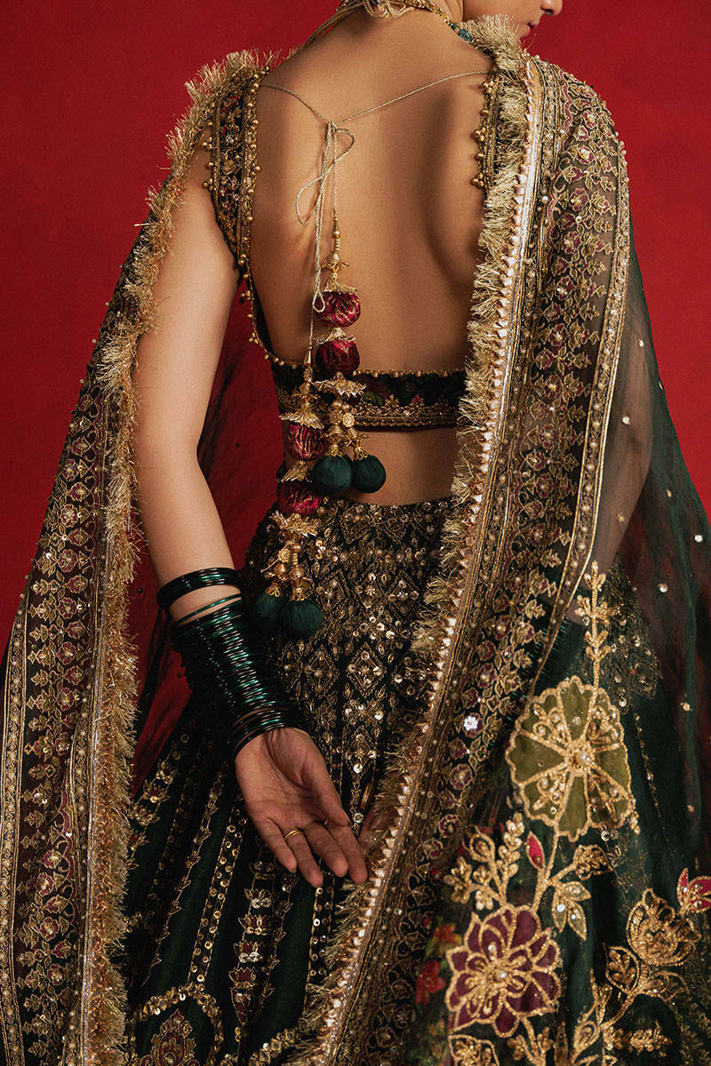 MNR | 3 Piece Unstitched Embroidered Silk | Gul-e-Khaas