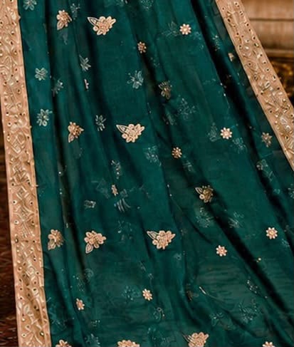 Maria B. | 3 Piece Unstitched Embroidered Silk | champagne
