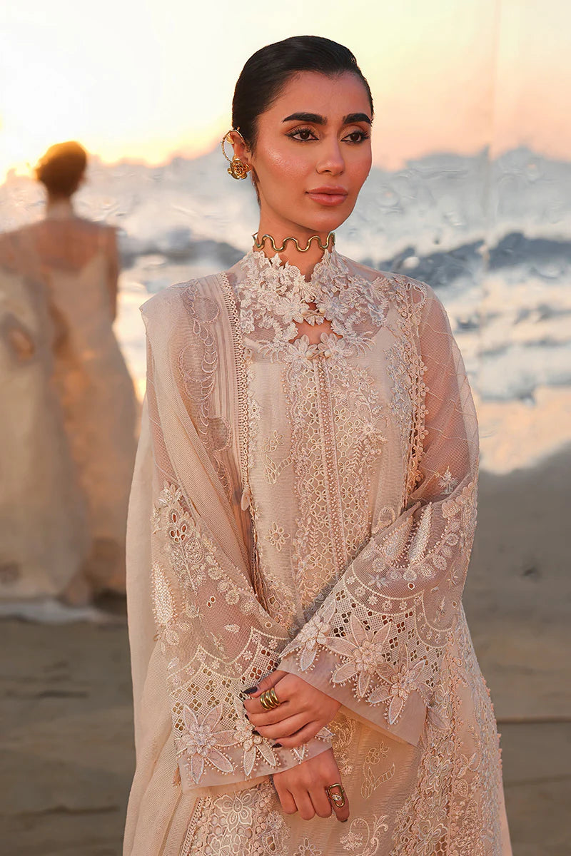 Qalamkar | 3 Piece Unstitched Embroidered Lawn | SA-15 NEHAN