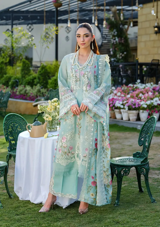 Elaf Premium | 3 Piece Unstitched Embroidered Lawn | ELH-2B ZOY