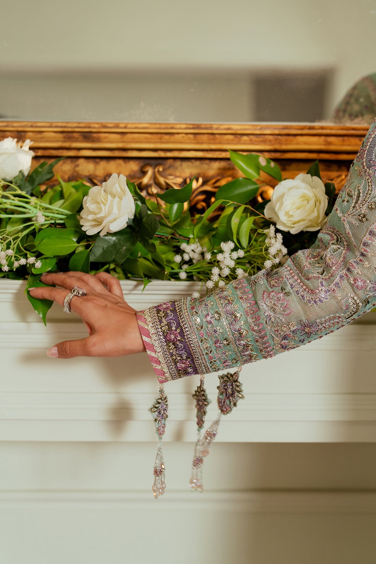 Baroque | Unstitched EMBROIDERED NET CH13-08 UNSTITCHED | CHV13D08