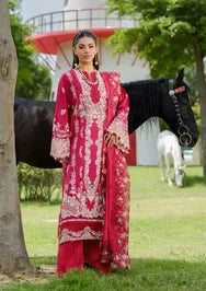 Elaf Premium | 3 Piece Unstitched Embroidered Lawn | ELH-6B JULIET