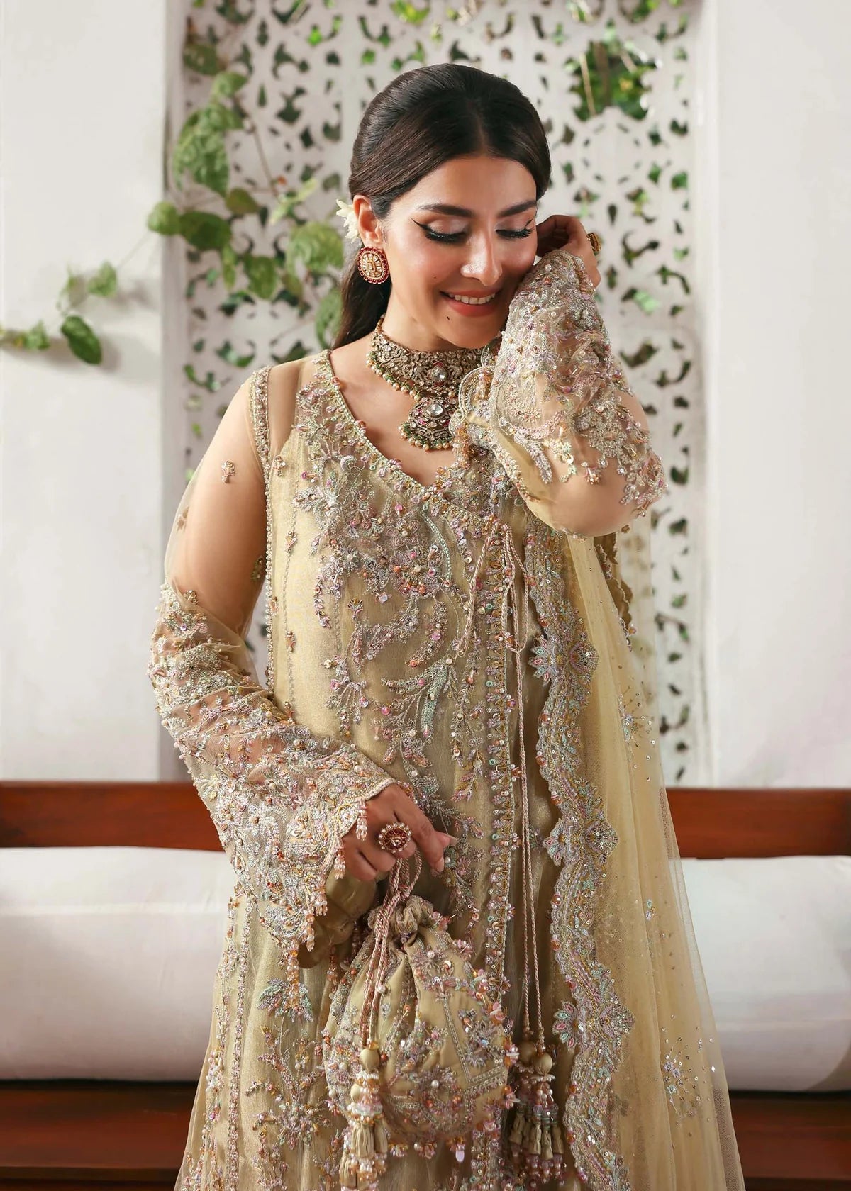 Kanwal Malik | 3 Piece Unstitched Embroidered Luxury Dress | Rukhsaar