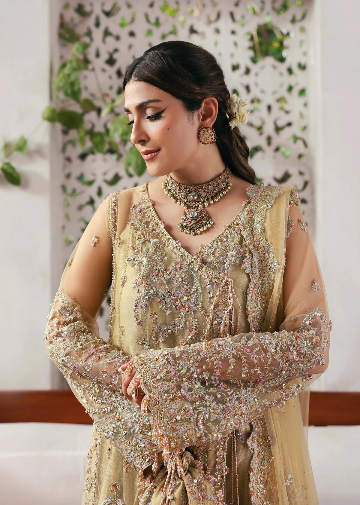 Kanwal Malik | 3 Piece Unstitched Embroidered Luxury Dress | Rukhsaar