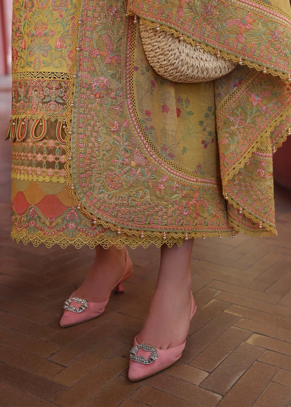 Kanwal Malik | 3 Piece Unstitched Embroidered Lawn | Summer