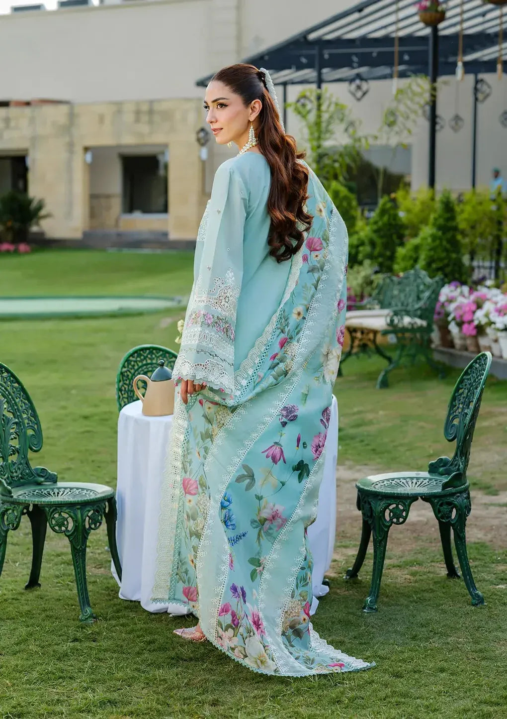 Elaf Premium | 3 Piece Unstitched Embroidered Lawn | ELH-2B ZOY