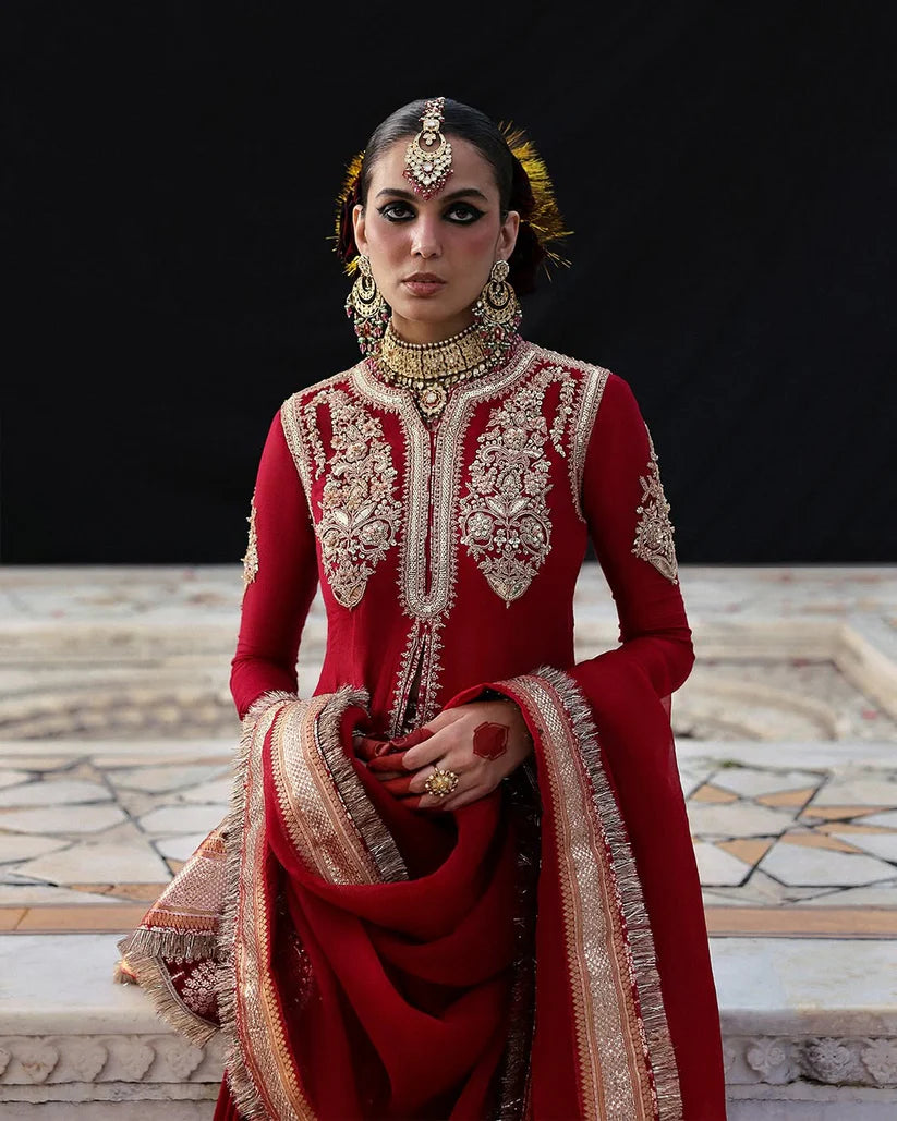 Hussain Rehar | 3 Piece Unstitched Embroidered Silk | Dilrubah