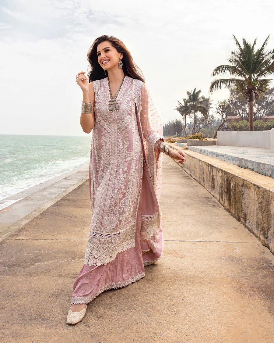 Faiza Saqlain | 3 Piece Unstitched Embroidered Lawn | Amaryllis