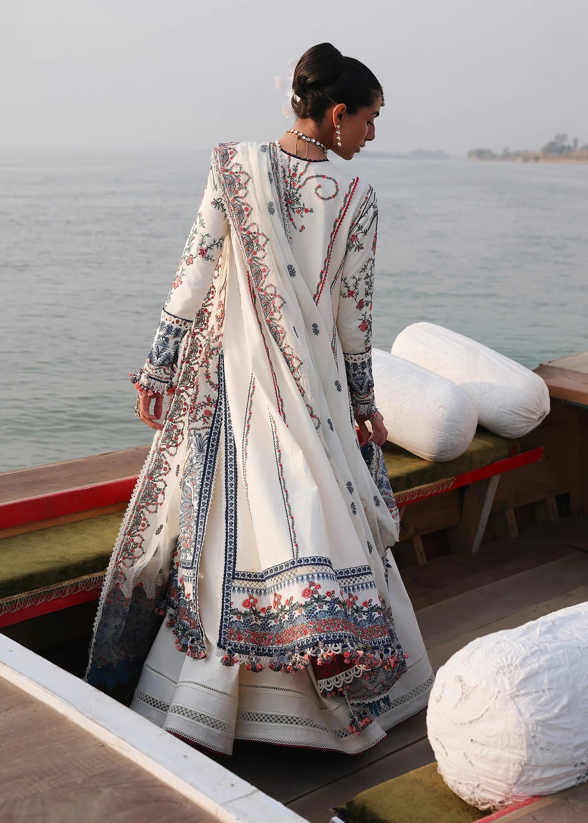 Hussain Rehar | 3 Piece Unstitched Embroidered Lawn | Yuki