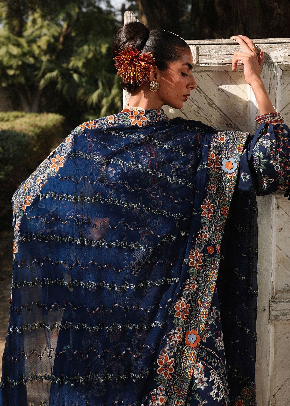 Hussain Rehar | 3 Piece Unstitched Embroidered Lawn | Amalfi
