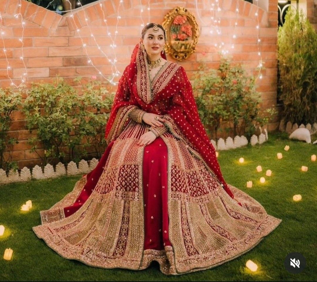 Hussain Rehar | Unstitched Organza Bridal Outfit | Hania