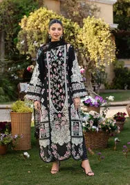 Elaf Premium | 3 Piece Unstitched Embroidered Lawn | ELM-04 MAHJABEEN