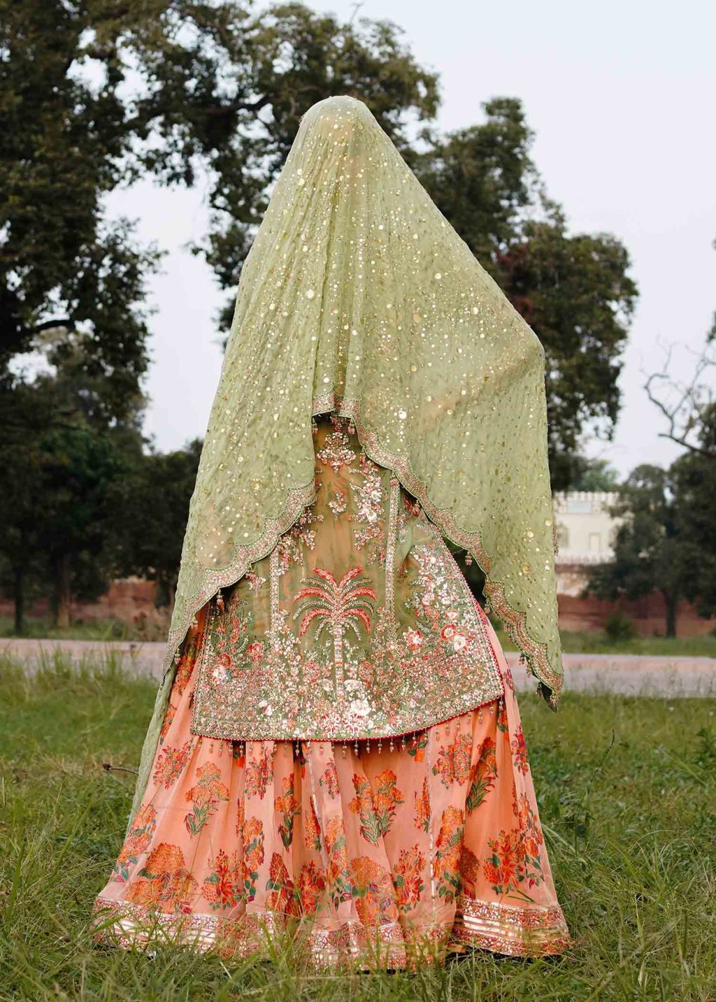 Hussain Rehar | Unstitched Embroidered Chiffon Screen printed Sharara | Rang