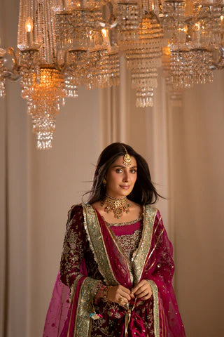 Tabya | 3 Piece Unstitched Sheesha silk with hand work | Tabeer