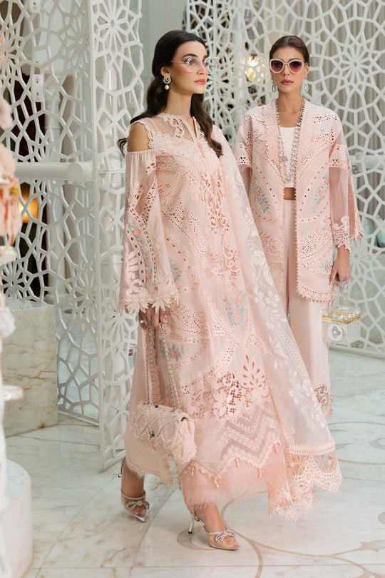 Maria B. | 3 Piece Unstitched Embroidered Dobby Lawn Suit | D-2513-A