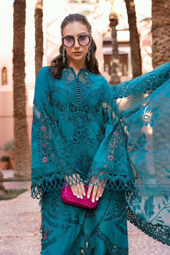 Maria B. | 3 Piece Unstitched Embroidered Dobby Lawn Suit | D-2513-B