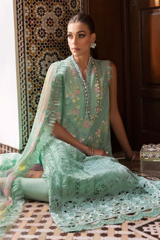 Maria B. | 3 Piece Unstitched Embroidered Lawn Suit | D-2514-A