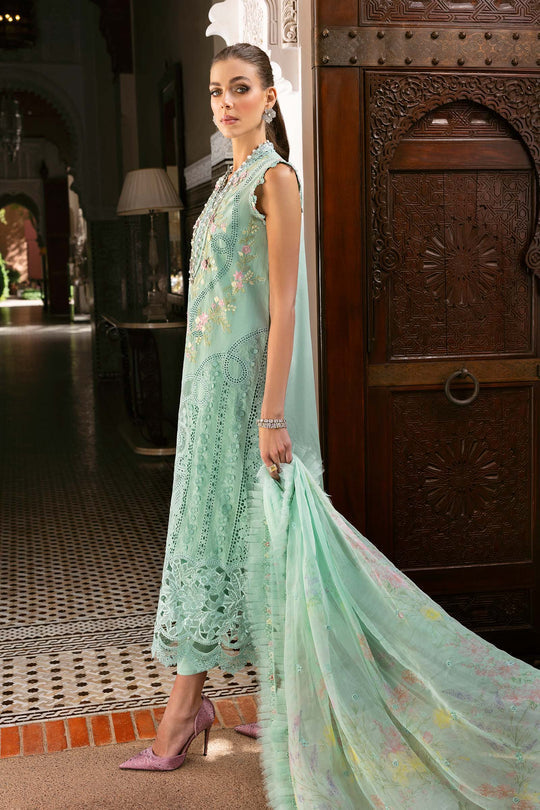 Maria B. | 3 Piece Unstitched Embroidered Lawn Suit | D-2514-A