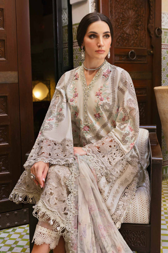 Maria B. | 3 Piece Unstitched Embroidered Lawn Suit | D-2514-B
