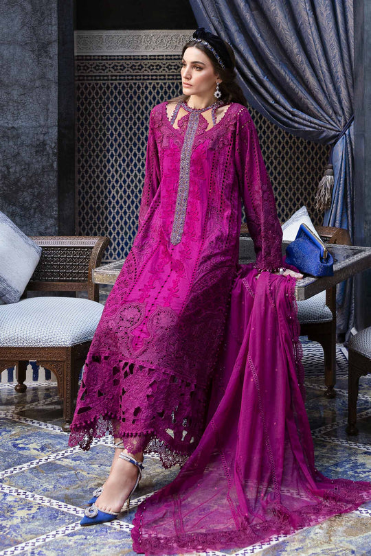 Maria B. | 3 Piece Unstitched Embroidered Lawn Suit | D-2502-B