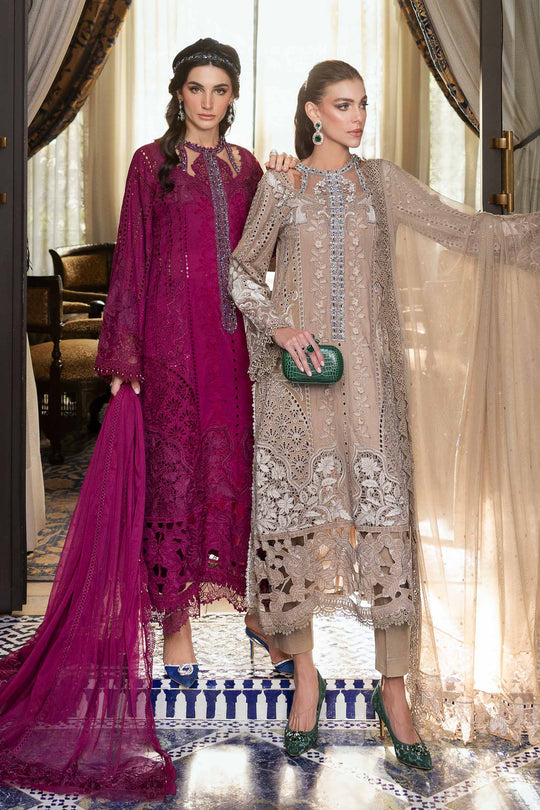 Maria B. | 3 Piece Unstitched Embroidered Lawn Suit | D-2502-A