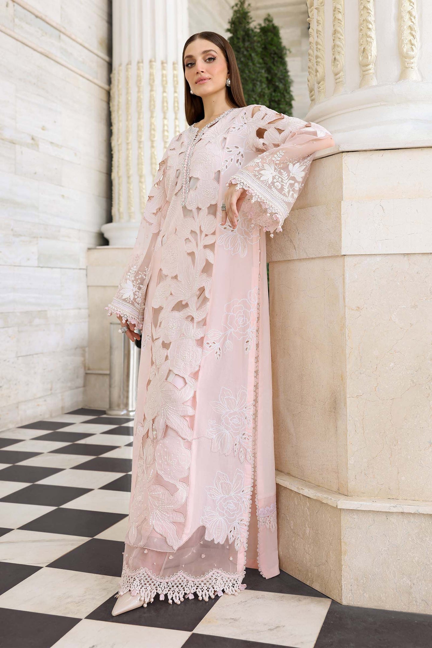 Maria B. | 3 Piece Unstitched Embroidered Lawn Suit | EL-26-02-Default