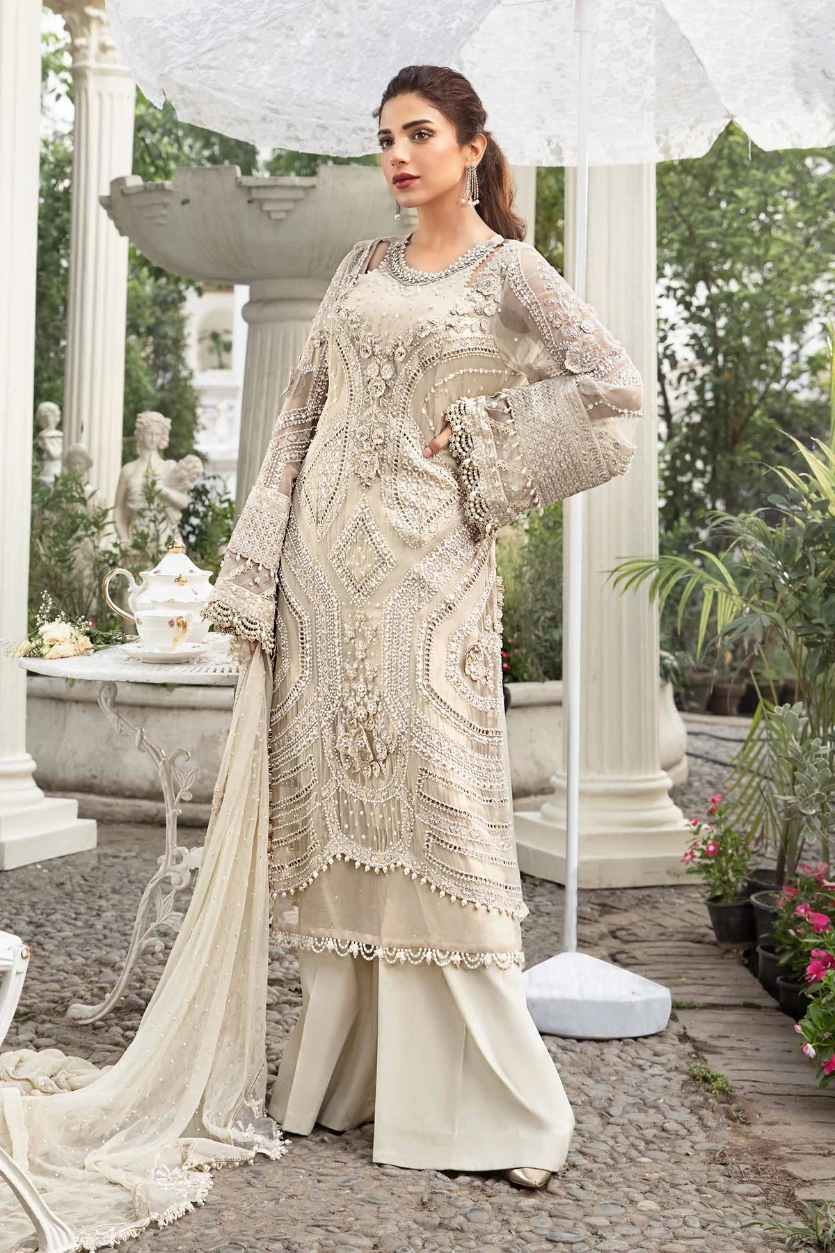 Maria B | Unstitched Embroidered Lawn Suit | MPC-24-104