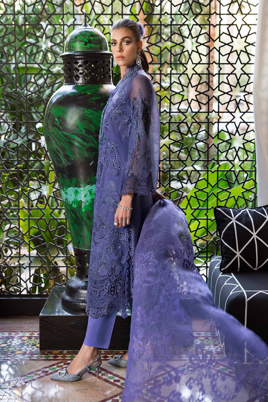 Maria B. | 3 Piece Unstitched Embroidered Organza Suit | D-2506-B