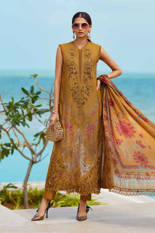 Maria B. | 3 Piece Unstitched Embroidered Lawn Suit | D-2506