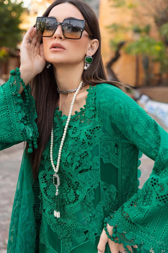 Maria B. | 3 Piece Unstitched Embroidered Lawn Suit | D-2508-B