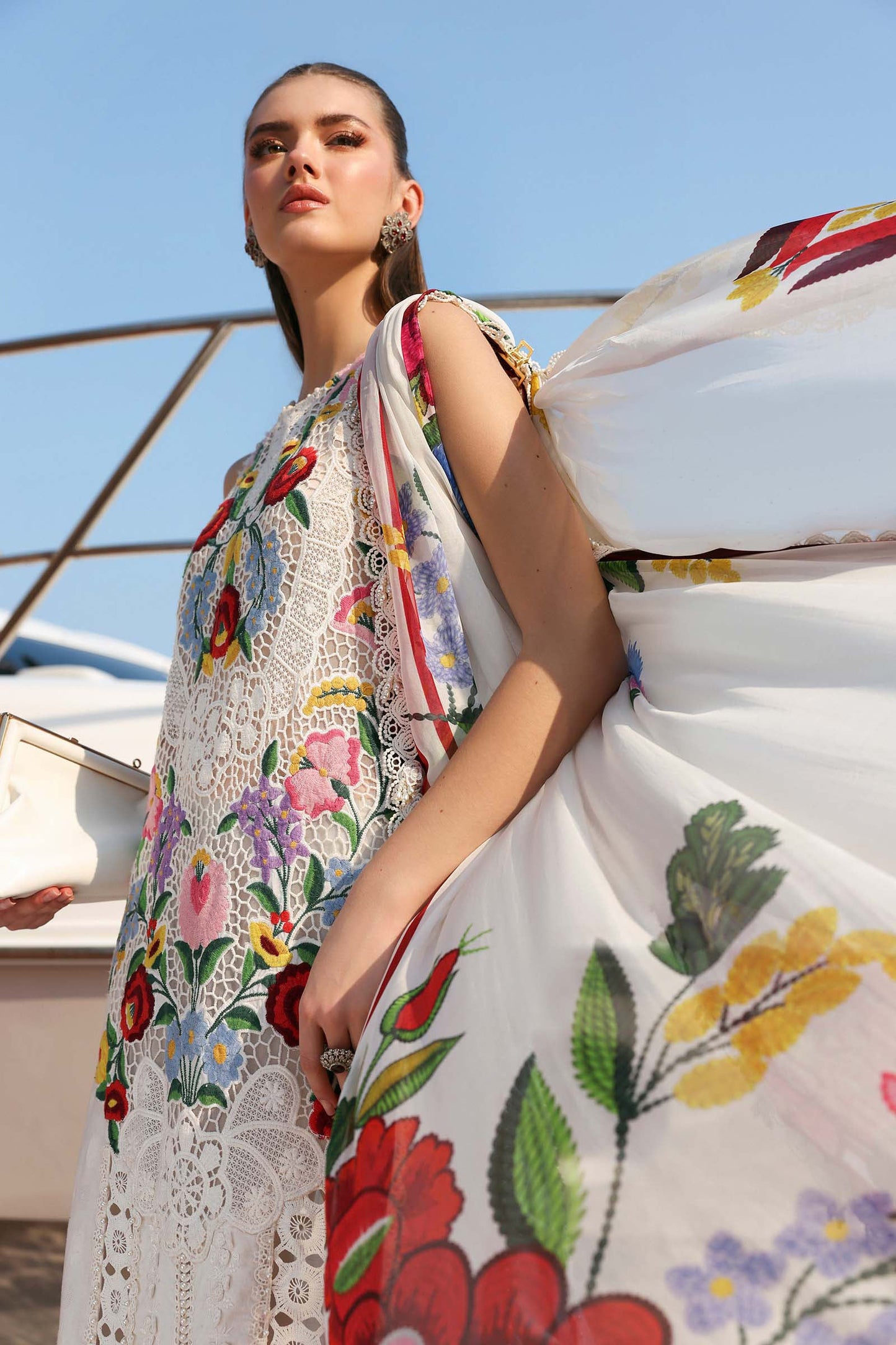 Maria B. | 3 Piece Unstitched Embroidered Lawn | D-2610-A