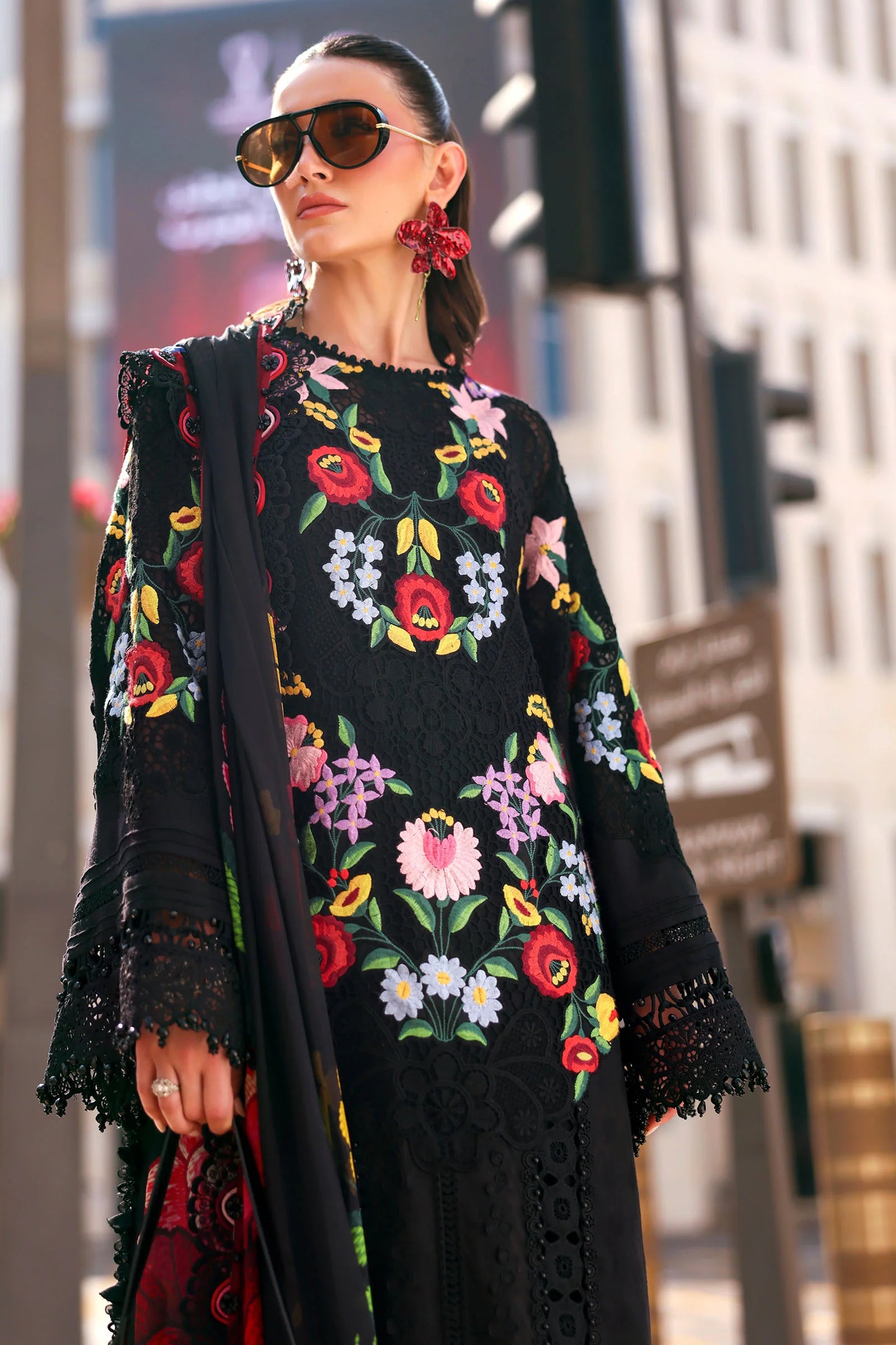 Maria B. | 3 Piece Unstitched Embroidered Lawn | D-2610-B