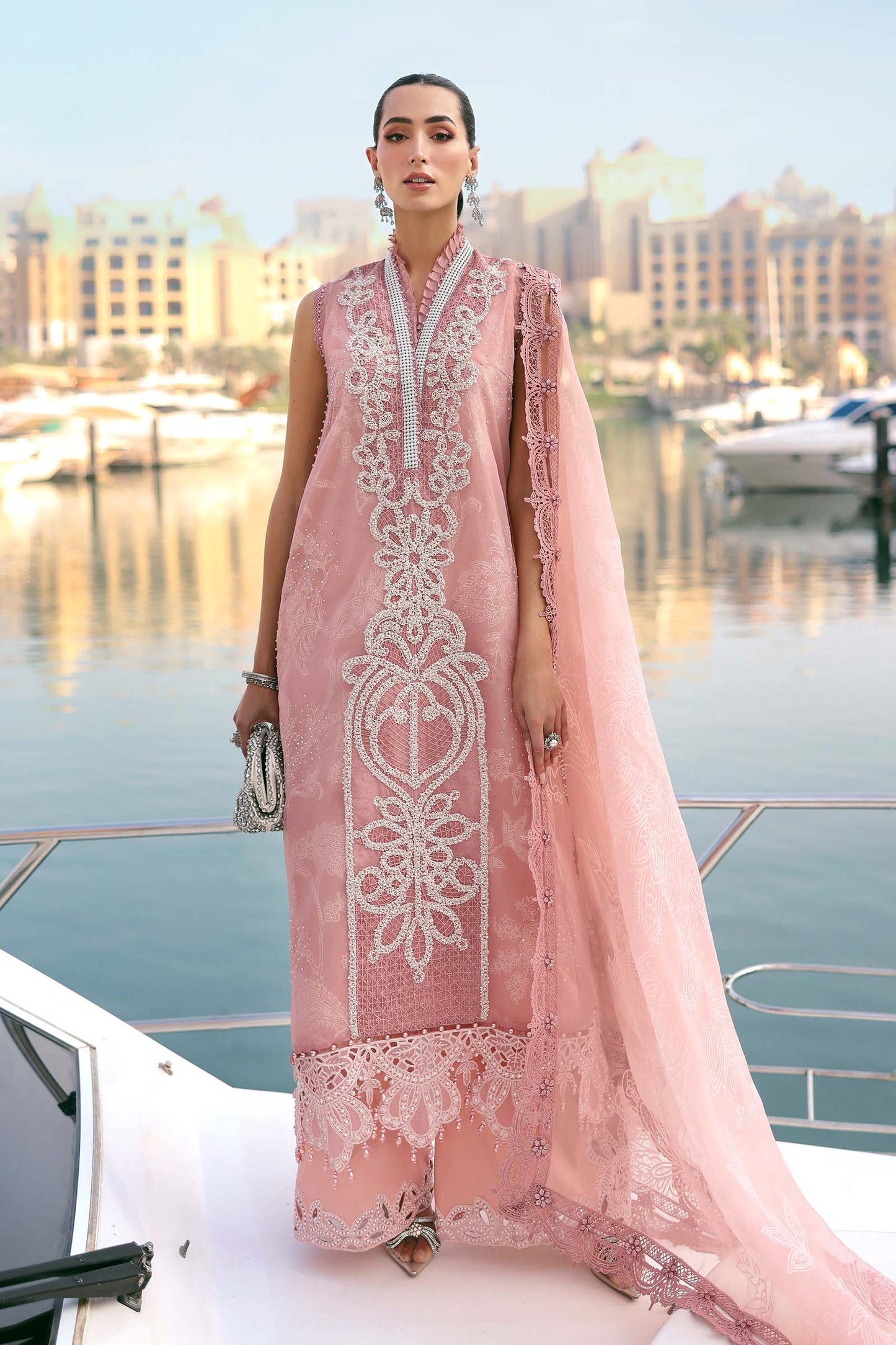 Maria B. | 3 Piece Unstitched Embroidered Lawn | D-2604-B