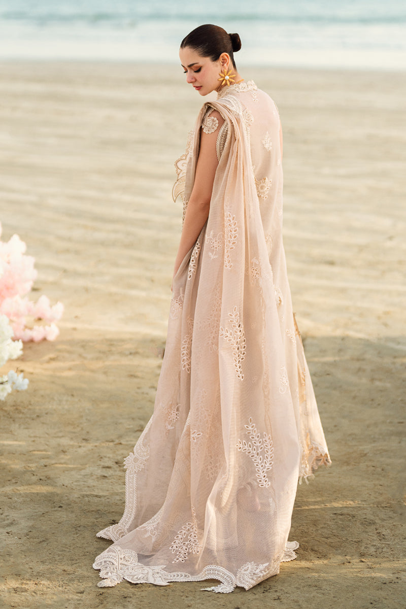 Qalamkar | Unstitched Chikankari Embroidered Jacquard Weaved | FK-01 SOPHIA