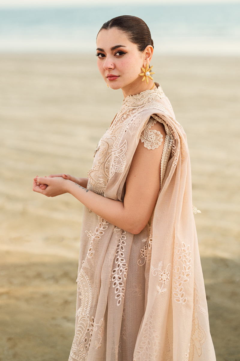 Qalamkar | Unstitched Chikankari Embroidered Jacquard Weaved | FK-01 SOPHIA