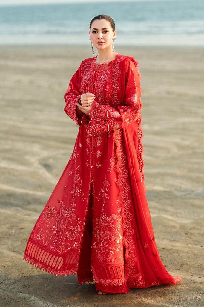 Qalamkar | Unstitched Chikankari Embroidered Lawn | FK-07 BELLA