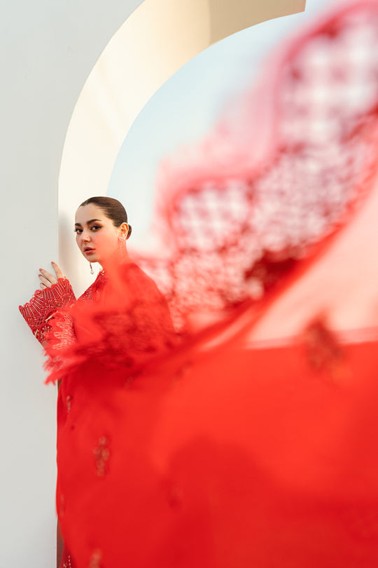 Qalamkar | Unstitched Chikankari Embroidered Lawn | FK-07 BELLA