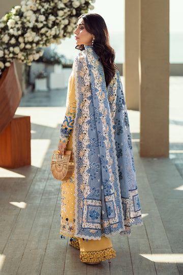 Qalamkar | Unstitched Embroidered Chikankari Lawn | FK-06 NATALIE