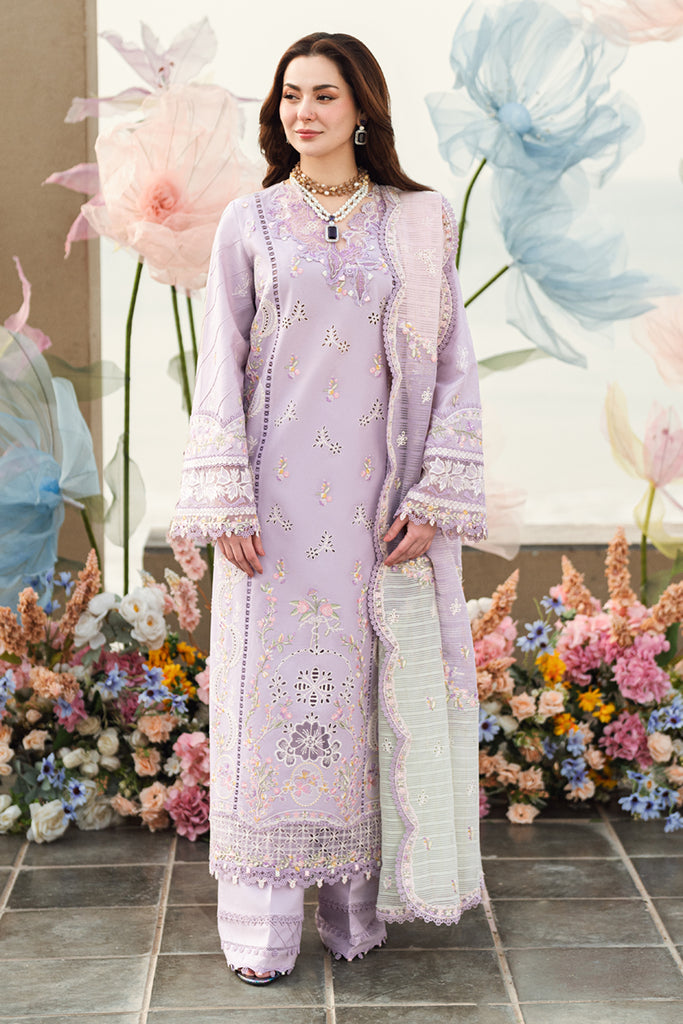 Qalamkar | 3 piece Unstitched Chikankari Embroidered Lawn | FK-09 EVELYN