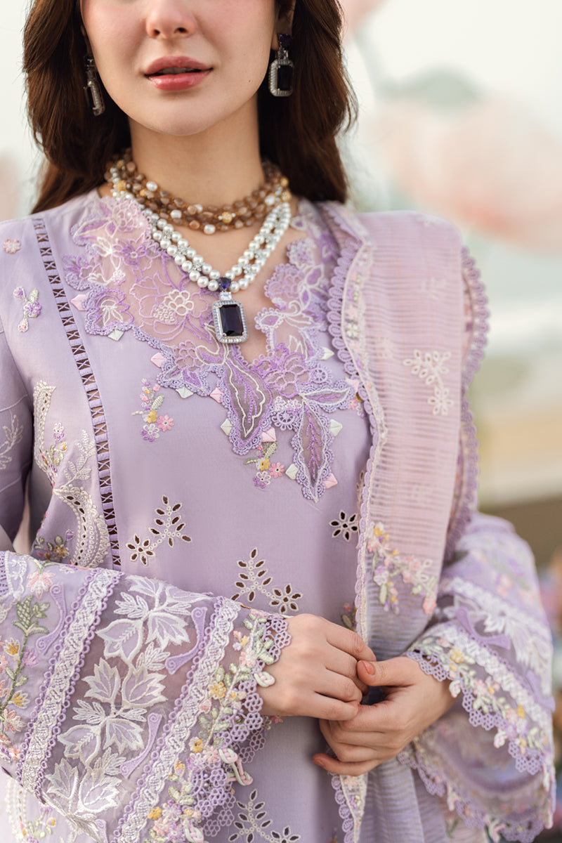 Qalamkar | 3 piece Unstitched Chikankari Embroidered Lawn | FK-09 EVELYN