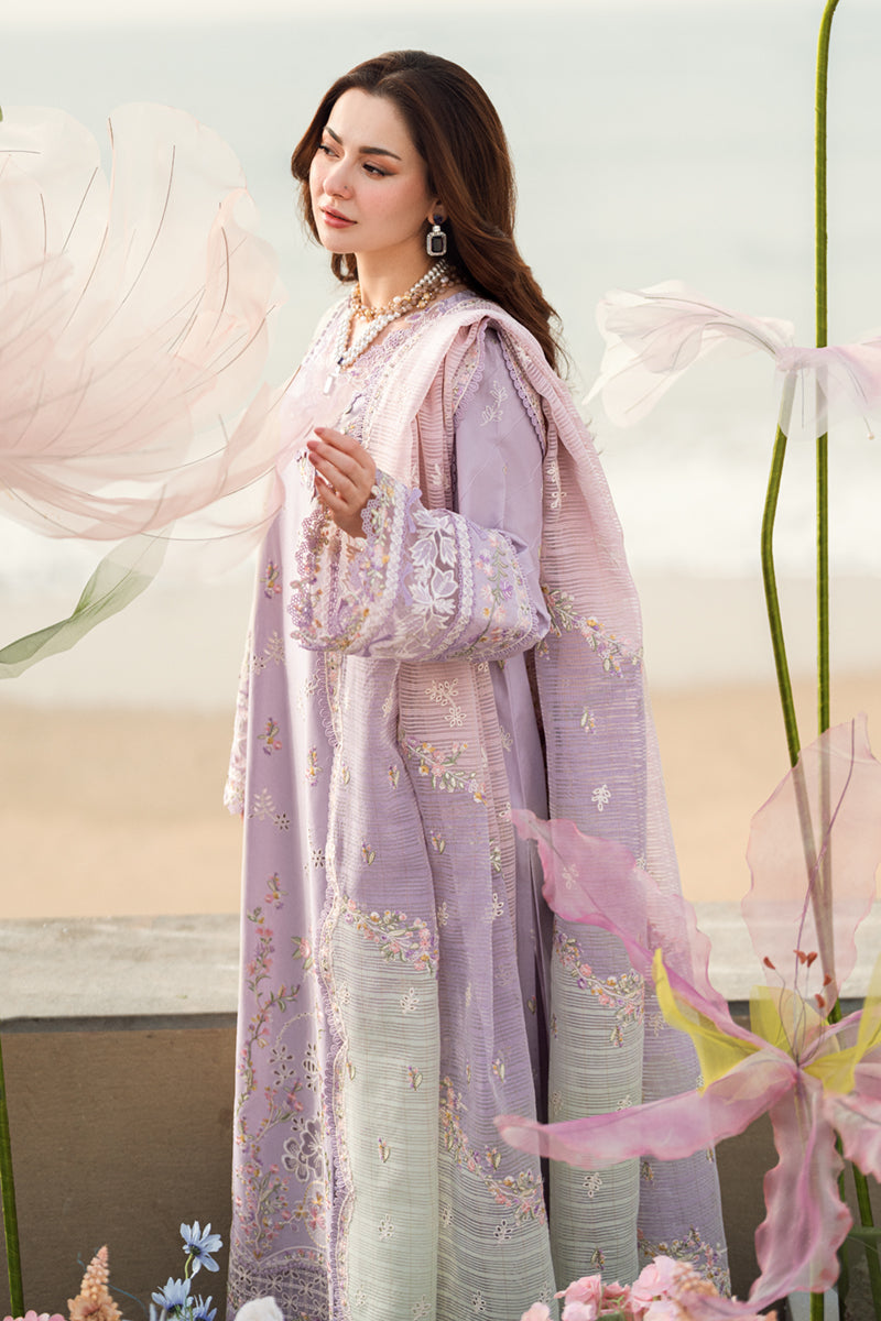 Qalamkar | 3 piece Unstitched Chikankari Embroidered Lawn | FK-09 EVELYN