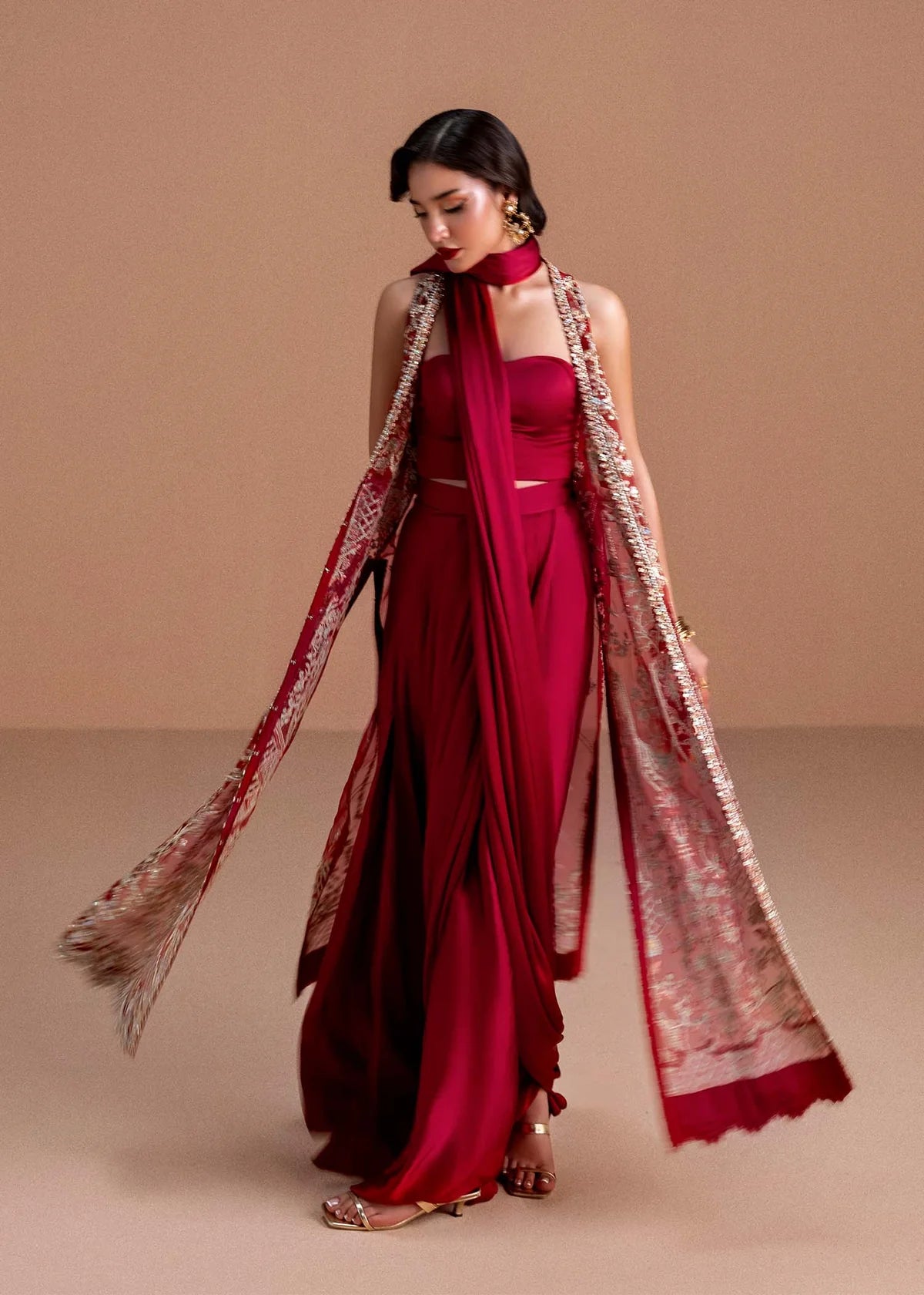 Kanwal Malik | 3 Piece Unstitched Embroidered Organza | Naura