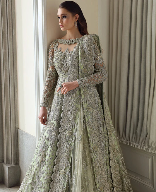 Republic Womens Wear | 3 Piece Unstitched Embroidered Bridal Dress | Celestia (E-62)