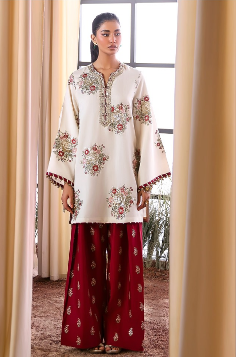 ETHNC | 2 Piece Unstitched Embroidered Dress