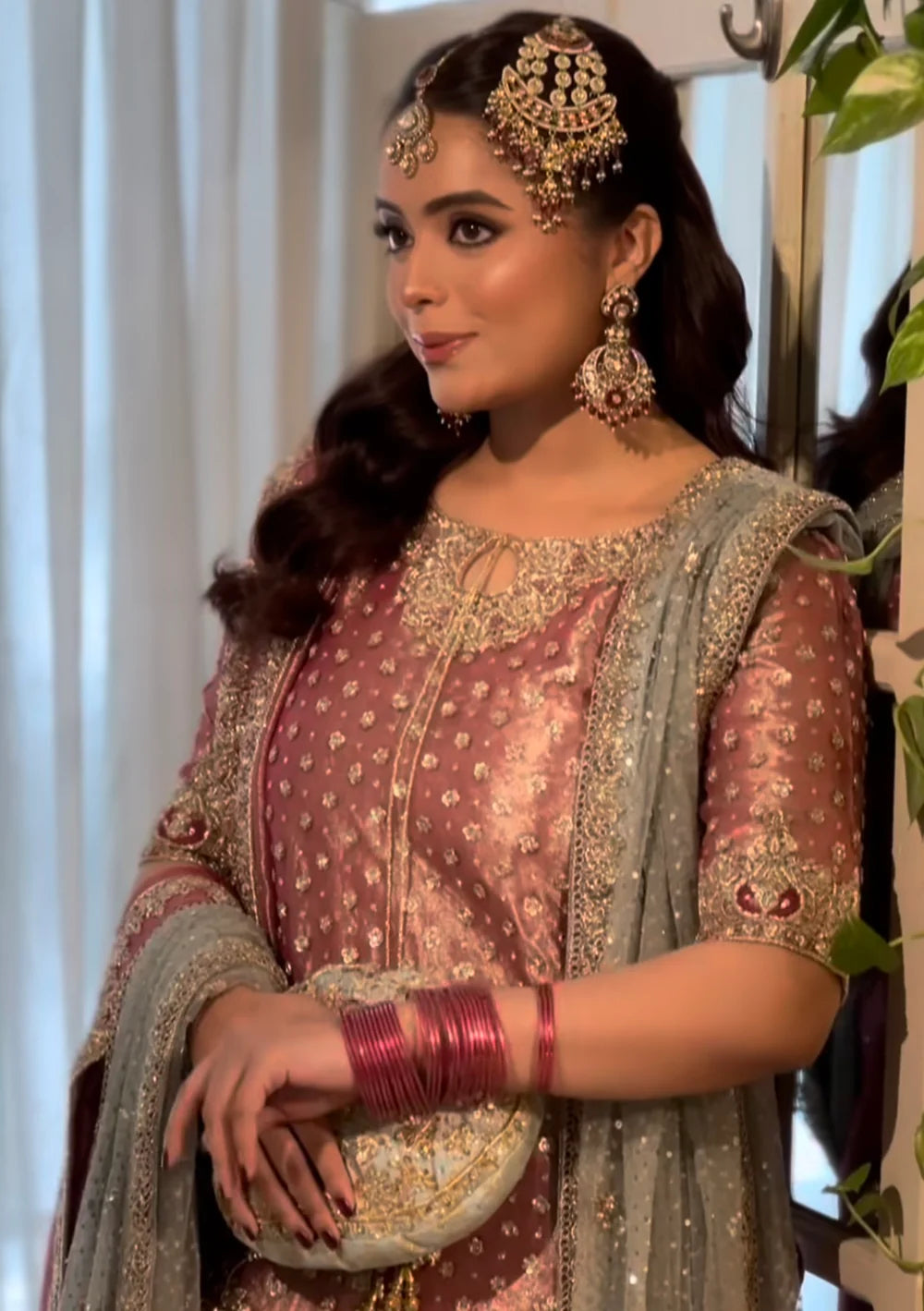 Haris Shakeel | 3 Piece Unstitched Embroidered Tissue Zari Fabric | Iqra