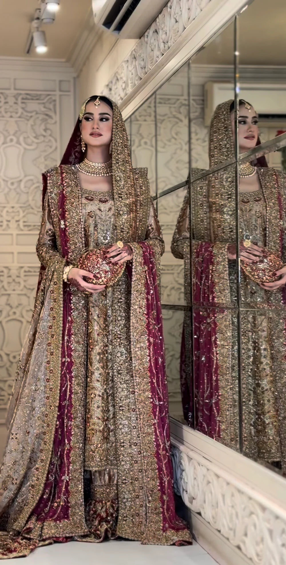 Haris Shakeel | 3 Piece Unstitched Embroidered Bridal Dress | Areeba