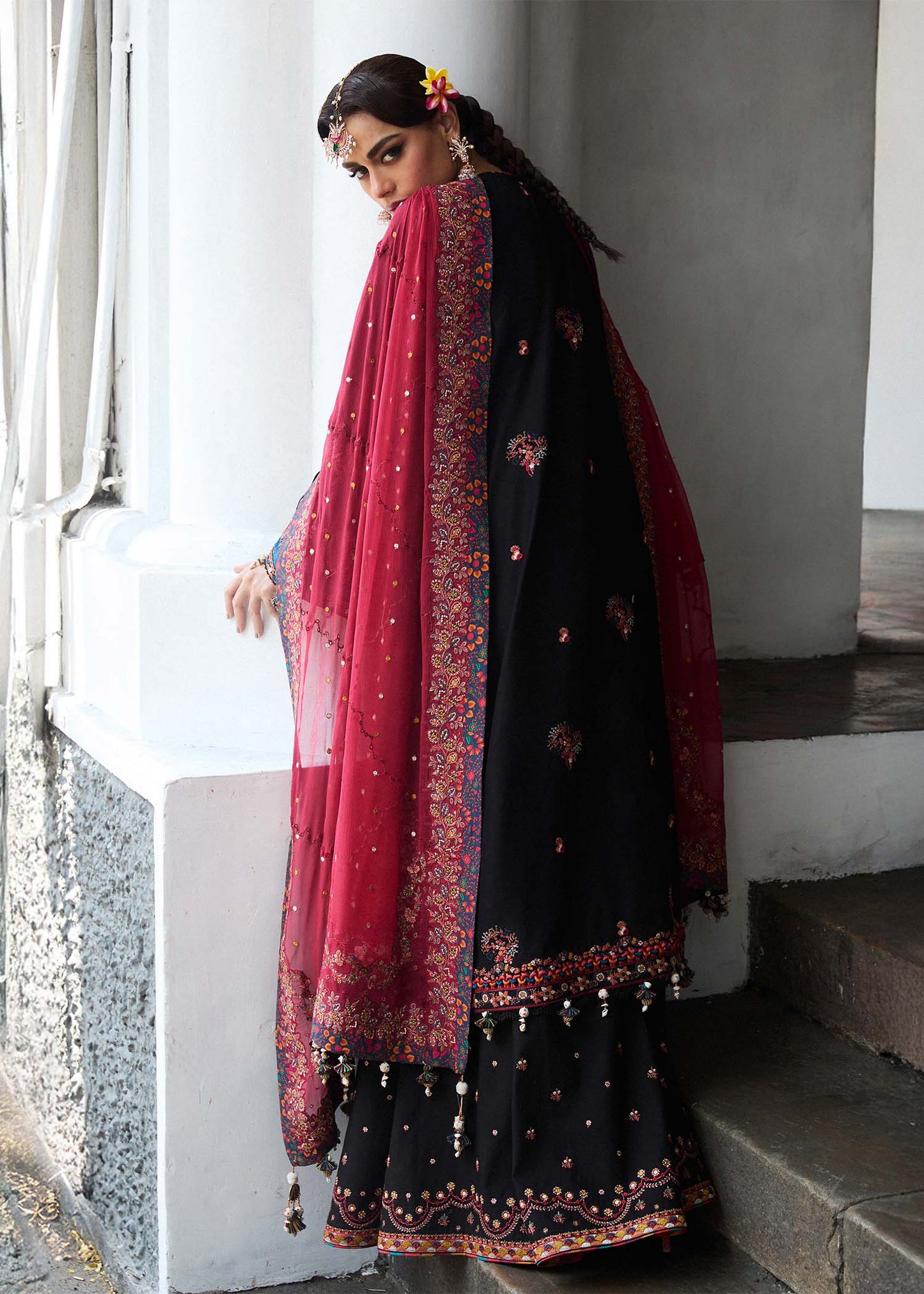 Hussain Rehar | 3 Piece Unstitched Embroidered Lawn | Bliz