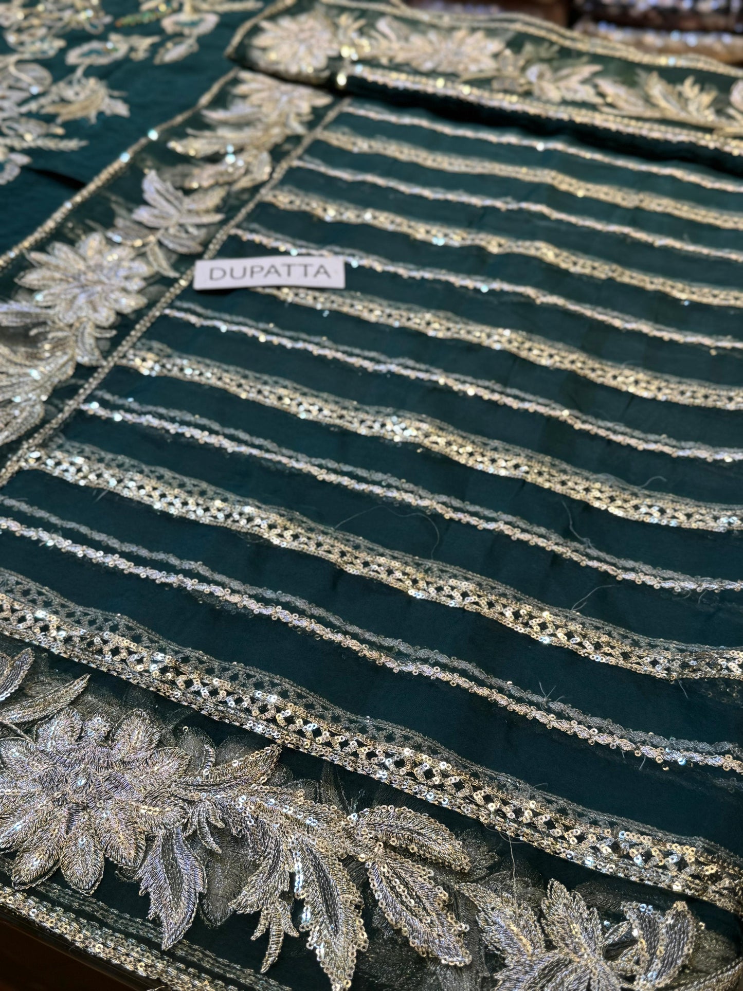 Sana Safinaz | Wedding Couture Luxury Hand Made Raw Silk | B-389